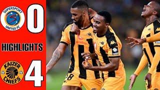 Kaizer Chiefs 4 -0 SuperSport United, Gaston Sirino Goal