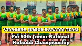 VIDARBHA JUNIOR BOYS KABADDI TEAM FOR 50th JUNIOR NATIONAL KABADDI CHAMPIONSHIP-2024️️