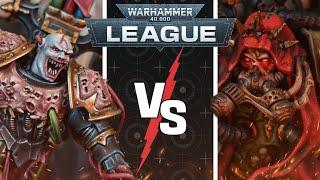 Emperor's Children vs Death Guard | Warhammer 40k League Battle Report