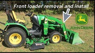 John Deere 2320 front loader removal and install