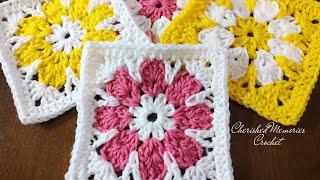 Crochet Granny Square | Daisy Granny Square| | Crochet Tutorial | Crochet Craft