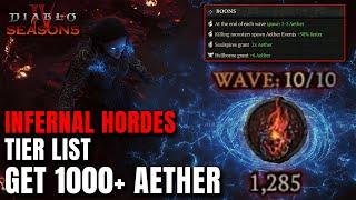 Infernal Hordes Tier List! Top Boons & Builds - GET 1000+ AETHER Season 5