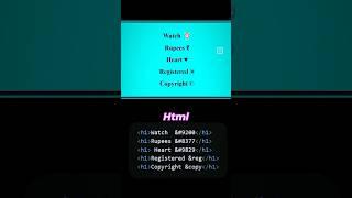 icons ⏰ (html) #coding #html