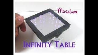 DIY Dollhouse Miniature Light Up Infinity Illusion Coffee Table