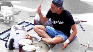 Damat - Awesome Techno Street Drummer