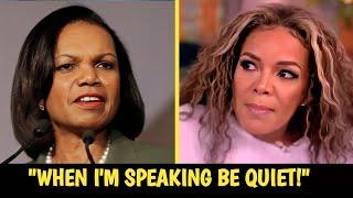 Sunny Hostin BELITTLED By CONDOLEEZZA RICE Epic SHUTDOWN