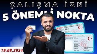 ÇALIŞMA İZNİNİN REDDEDİLMESİNİ İSTEMİYORSAN BU VİDEOYU İZLE (Yabancılara Çalışma İzni 2024)