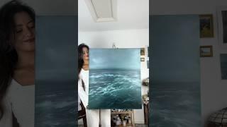 Ocean painting reveal  #oilpainting #oceanart #art