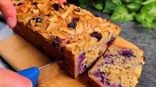 Oats, Apple, and Blueberry Cake: Healthy, Delicious and Gluten-Free!