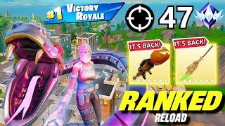 RANKED OG Fortnite Reload | High Kill Gameplay | Keyboard And Mouse | 47 Kills