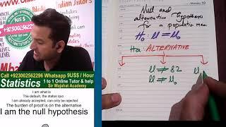 What is Null Hypothesis, What is Alternative Hypothesis, Examples, Sir Wajahat Academy