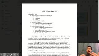 How To Write a Book Report