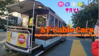 Exploring San Francisco's Iconic Cable Cars ! #sanfrancisco #california #cablecar