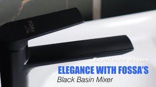 Transform Your Bathroom with Fossa’s Sleek Black Mixer Tap.