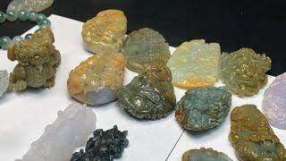 翡翠#缅甸天然翡翠#jade#天然缅甸玉石a貨翡翠珠宝代购直播中,natural jade jewelry live, China,green jadeite