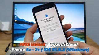 FREE Unlock/Bypass iCloud iPhone 6s - 7+ | iOS 15.8.3 (Windows)