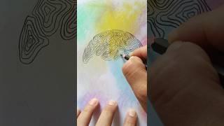 Art therapy simple - drawing art therapy #shorts #arttherapy #drawing