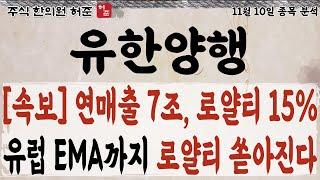 [유한양행] 렉라자 연매출 7조, 유럽, 중국 진출시 로얄티 쏟아 집니다  #유한양행 #렉라자