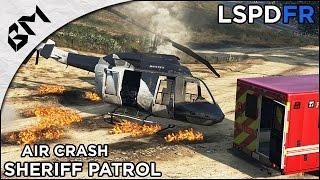 GTA 5 - LSPDFR - Air Crash - 4x4 Sheriff Patrol - Patrouille 10