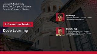 Information session on Carnegie Mellon University Executive Education’s Deep Learning program