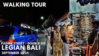 Night Walking At Legian Padma Street Double Six | Night Walk Kuta Legian Bali Today 2024