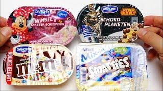 M&M's Vanilla Yogurt, Disney Minnie's, Nestle Smartie & Danone Star Wars Chocolate Planets