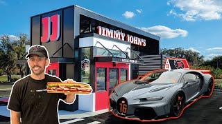 Delivering Jimmy John’s In My Bugatti FREAKY FAST!