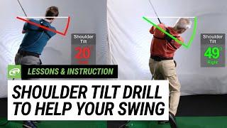 Hit Further and More Consistently using this Shoulder Tilt Drill