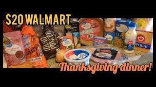 $20 Budget Walmart Thanksgiving Dinner | Feeding my Family of 5 on a budget