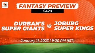 SA20 | DUR vs JOH| Match 2| Fantasy Preview| DUR vs JOH #durvsjoh