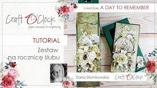 TUTORIAL - Kartka i opakowanie na wino - A DAY TO REMEMBER - design by Daria Słomkowska