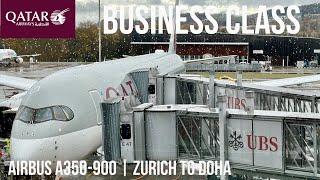 Qatar Airways Business Class Airbus A350-900 | Zurich to Doha