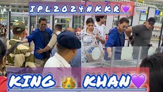 King Khan And His Bodyguard In Kolkata Airport || IPL2024|| KKR || Shah Rukh Khan