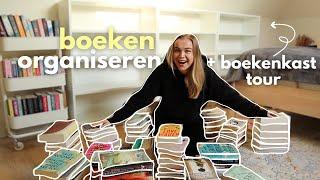 al mijn boeken organiseren + boekenkast tour!🫧