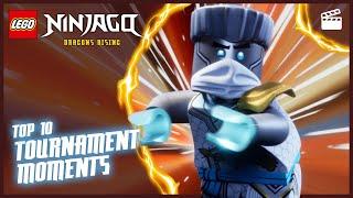 Top 10 Shocking TOURNAMENT Moments!  | LEGO NINJAGO® Dragons Rising | Season 2