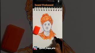 #shorts Swami Vivekanand Drawing ️️‎@Indian Artist (Amit Thapa)