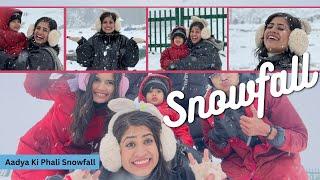 -2 mein Snowfall Survival Challenge  | Aadya ko kya ho gaya ️ | Littleglove |