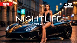  Nightlife of a Poor Country! Russian Girls at Night in Moscow - Walking Tour Russia 4K HDR