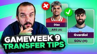 Díaz out  | FPL TRANSFER TIPS | GAMEWEEK 9 | Fantasy Premier League Tips 2024/25