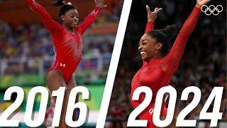 Simone Biles Vault: Rio 2016 to Paris 2024 | Then and Now