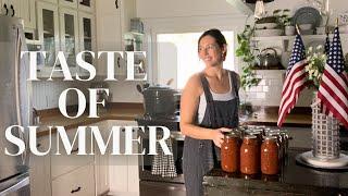 Preserving food from our garden & enjoying simple, fresh meals at home