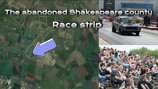 The abandoned Shakespeare county race strip