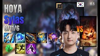 HOYA Top Sylas vs Gnar lol KR solo rank Full Game 15.5 | 호야 사일러스 vs 나르