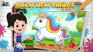 Learn And Draw New Things | Kids Learning | Draw and Learn | PunToon Classroom