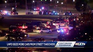 More weekend street takeovers: LMPD seizes 14 cars during multiple events