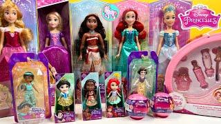 DISNEY PRINCESS DOLLS AND MAKE UP BAG REVIEW ASMR UNBOXING | GIRLS TOY SET