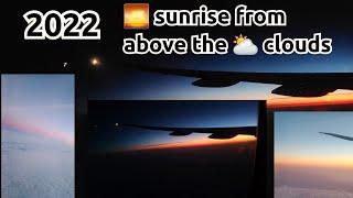 lets travel together |  sunrise from above the ️ clouds | mesmerizing view  #travelvlog #sunrise