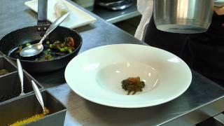 Titti Qvarnström prepares a dish at Bloom in the Park