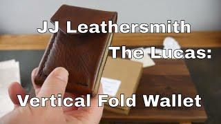 JJ Leathersmith Vertical Leather Wallet:The Lucas