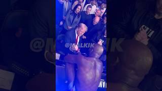 JON JONES HANDS UFC HEAVYWEIGHT TITLE TO PRESIDENT DONALD TRUMP AT UFC 309